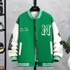 Terno de beisebol nacional primavera e outono, casaco masculino, solto, marca Tide, jaqueta de estudante, top, roupas de casal para meninos, tudo combinando