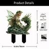 Amazon Temu Transfronteiriço Acrílico Jardim Pátio Estaca de Chão Decoração de Planta em Vaso Decoração de Jardim Adereços Coleção