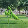 Ornamentos de Louva-a-deus Simulação Plástico Reforçado com Fibra de Vidro para Exterior Escultura de Inseto Decorações de Paisagismo de Jardim Pátio Gramado Belo Chen