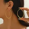 Venta Caliente Transfronteriza Europea y Americana Moda Ins Normcore Pendientes Exagerados Pendientes Elegantes Simples Pendientes de Aguja de Acero Inoxidable para Mujer