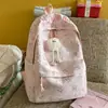 Mochila Estilo Coreano Ins Desenho Animado Estrela para Mulheres, Grande Capacidade, Leve, Versátil, Mochila Escolar para Estudantes, Mochila Casual para Viagem