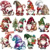 Gnomo de Natal Popular Transfronteiriço Pingente Decorativo de Árvore de Natal de Madeira Ornamento Pendurado de Madeira Criativo de Festa de Inverno