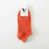 Calcetines Tobilleros de Rayas Verticales para Mujer de 168 Agujas Personalizados para Primavera, Verano y Otoño, Calcetines Invisibles de Algodón de Color Sólido para Mujer de Zhuji