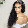 Envío Directo del Fabricante Transfronterizo En Stock Peluca Sintética Larga Rizada Gruesa Estilo Celebridad para Mujer de 24 pulgadas Set sin Pegamento