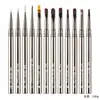 Set de pinceles para decoración de uñas en stock transfronterizo, directo de fábrica, pinceles para decoración de uñas, herramientas de silicona con cabeza redonda para decoración de uñas para manicuras de gel