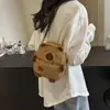 2024 Novo Estilo Distintivo Bonito Pelúcia Capibala Cadeia De Pelúcia Pequena Bolsa De Ombro Bolsa Feminina