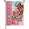 Decoração de Natal Bandeira de Jardim Gnomo Boneco de Neve Árvore de Natal Impressa Frente e Verso Bandeira de Quintal Linho Bandeira Pequena Atacado Personalização