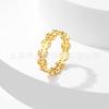 Anillo de Moneda de Cobre Estilo Chino Nuevo Absorbente de Dinero Anillo de Dedo Vintage para Pareja de Acero de Titanio para Hombre Lujo Ligero Sentido de Alta Gama Buena Suerte Atrae Riqueza Acumulando Riqueza