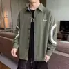 Ins Primavera Outono Masculina Manga Longa Solta Camisa Casual Japonesa Simples Tendência Estilo Jovem Versátil