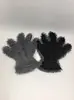 Guantes de Lavado de Autos de Malla Sándwich Trenzada de Chenilla de Cinco Dedos del Fabricante, Guantes Pequeños de Limpieza de Autos de Chenilla