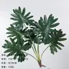 Plantas verdes artificiales en stock, manojos de helecho, hojas de helecho, hierba de helecho para decoración de paredes interiores y diseño de paisajes, césped artificial al por mayor