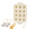 Molde para hornear de silicona tipo puff para uso doméstico, forma redonda con múltiples orificios y marco metálico, molde para hornear de grado alimenticio, específico para horno