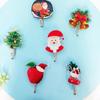 Papai Noel Desenho Expressão Gancho Sem Furos Adesivo Forte Porta Traseira Parede da Cozinha Banheiro Parede Sem Emendas