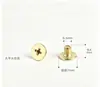 Clavos de Cabeza Plana al por Mayor en Stock, Accesorios para Bolsos y Ropa, Accesorios para Cinturones, Tornillos Metálicos para Carteras, Clavos de Sombrero de Hongo, Venta Directa del Fabricante