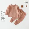 Ropa de Bebé para Primavera y Otoño Ropa de Recién Nacido Suéter Jacquard por Computadora Conjunto de Otoño Bebé Algodón Puro Clase a Conjunto de Dos Piezas