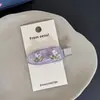 Grampo de Cabelo Colorido de Verão Dopamina Sem Costura para Mulheres, Doce Laço de Liga Coreana Presilha Bico de Pato para Franja Lateral Acessório de Cabelo
