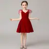 Vestido de Noche para Niñas Vestido de Princesa Ropa para Actuación de Piano de Niñas Vestido para Show de Pequeños Anfitriones Estilo Occidental Vestido de Dama de Honor Vestido de Verano para Mujer