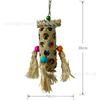 Juguete para loro bambú variedad juguete pájaro robot seda de maíz alivio juguete de peluche colorido hoja de maíz alimentación desgarro