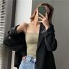 Sem costura bonita para trás sem alças Camisole Vest Mulheres de uma peça fixa peitoral Indoor vestindo exterior vestindo Camisole Wrapping Base Vest para Mulheres