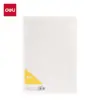 Cuaderno de Encuadernación Cosida Deli Cuaderno Simple Rayado de PP Cuaderno de Notas en Inglés Engrosado Cuaderno de Escritura Transparente Papelería al por Mayor