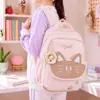 Mochila linda y fresca estilo coreano para mujer, gran capacidad, ligera, duradera y diseñada para proteger la columna vertebral; adecuado para estudiantes de primaria y secundaria
