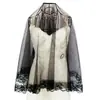 Velo negro de Halloween transfronterizo encaje vintage europeo y americano fantasía oscura novia fantasma fiesta de bodas anime cosplay velo
