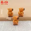 Brinquedo de Pelúcia Capivara 3D Acessórios de Resina Artesanato de Paisagem em Miniatura Pingente de Chaveiro Decoração de Carro