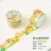 Nubes Sueño Bronceado y Cinta de Papel Material para Diario Decoración Rollo Completo Película Adhesiva Niñas Niños