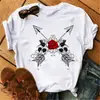 Nueva Harajuku Mujer;s Camiseta Moda Creativa Reose Musical