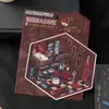 Adesivos de Paisagismo em Miniatura Zaomu Série de Micro Terror Pixelizado Feitos à Mão DIY Brinquedos Infantis Adesivos Criativos Estereoscópicos de Descompressão