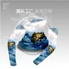 Manga con estampado digital transfronteriza para protección solar, pesca, ciclismo, bufanda, máscara, bufanda triangular, seda helada, máscara Amazon, cubrecabezas