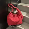 Bolsa Cruzada Casual Estilo Japonés de Gran Capacidad con Cierre de Cordón para Mujer 2025 Nueva Bolsa de Hombro Ligera Tipo Tote Bolsa para Viajes
