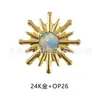 Clavo de Oreja de Titanio Jiang Ti F136 Erizo de Mar Aobao Girasol Transfronterizo G23 Aleación de Titanio Joyería para Perforación Corporal Pendientes