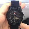 Reloj Cronógrafo de Moda de Cuarzo con Correa Tejida de Nylon Reloj Militar Gemius/Reloj Suizo Reloj Deportivo