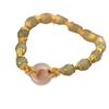 Pulsera Bai Ma Yi Ping An con hebilla de Jade Hetian para mujer 2024 nuevo nicho lujo ligero exquisito retro estilo nacional para mujer