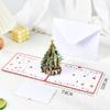 Tarjeta de felicitación de Navidad Tarjeta Pop-Up 3D Tallado en papel Árbol de Navidad Hueco Sobre Tarjeta Pequeña Hecha a Mano para Extranjeros Amazon