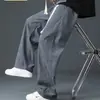 Pantalones deportivos de pana para hombre primavera y otoño holgados antiarrugas modernos para hombre casual rectos deportivos largos para adolescentes