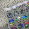 Etiquetas Anti-Falsificación Láser Multicolor, Marcas Registradas en Relieve Holográficas Invisibles que Cambian de Color, Etiquetas Láser Holográficas