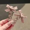 Pinza para el pelo de corazón rosa con lazo y pedrería, pinza lateral, pasador, pinza para flequillo, pasador para mujeres