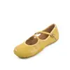 Zapatos Mary Jane de piel estilo deportivo más cómodos, colección otoño 2026, con aumento interno de altura, tacón bajo, punta redonda, piel genuina, suela suave, zapatos de mujer