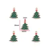 Accesorios de Joyería DIY con Goteo de Aceite 50 Serie Navideña Papá Noel Muñeco de Nieve Colgante Decorativo Colgante W295