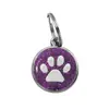 Novo pingente para pet liga tamanho pequeno atacado de fábrica [pingente de gota de óleo com glitter colorido pata de cachorro garra]]