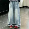 Cárdigan largo de punto a cuadros estilo patchwork, perezoso y elegante, para niñas; un conjunto fino y dulce de dos piezas con un lazo y pantalones vaqueros, perfecto para primavera y otoño