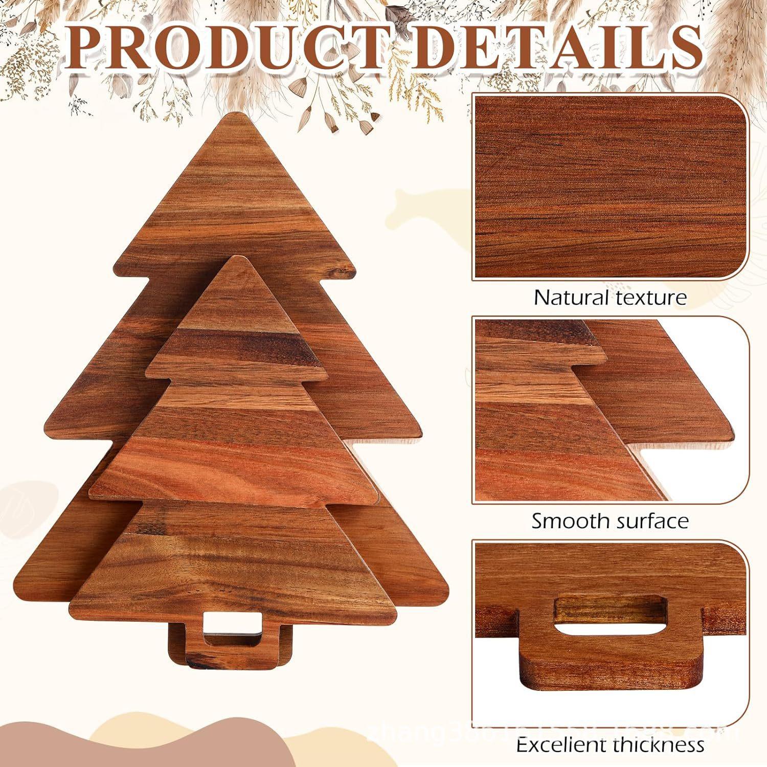 木制圣诞树菜板