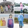 Suministros de Viaje Impermeable Desechable de una Pieza, Poncho con Broches, Impermeable Portátil de PE tipo Pull-Over, Unisex
