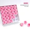 Nueva flor de jabón Manta de 6 CM cabeza de flor de rosa flor inmortal simulación flor de borde enrollado materiales florales hechos a mano venta al por mayor