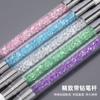 Bolígrafo de silicona de doble punta para decoración de uñas, bolígrafo para prensar pegatinas, bolígrafo para tallar, bolígrafo multifuncional con recubrimiento de pintura en relieve y polvo de espejo mágico.