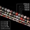 Pedra de Sangue Africana Natural contas soltas pulseira de contas feita à mão material diy pulseira contas redondas de calcedônia colar acessórios feitos à mão