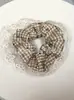 Elástico de Cabelo Scrunchie Listrado com Renda Estilo Coreano para Mulheres, Acessório de Cabelo Suave e Elegante, Elástico de Cabelo Scrunchie Estilo Coreano
