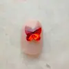 Arte de Uñas Grande, Mediano y Pequeño Mariposa de Cristal Fondo Puntiagudo Diamante Super Brillante Diamante para Uñas Diamante para Uñas Multicolor Joyería de Uñas Diamante de Mariposa Popular